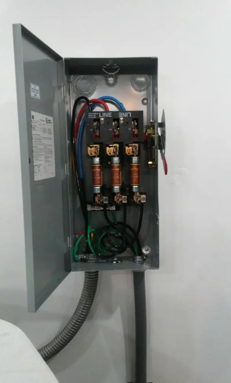 Three-phase disconnect switch installed for Electrical Wiring & Rewiring in Vail