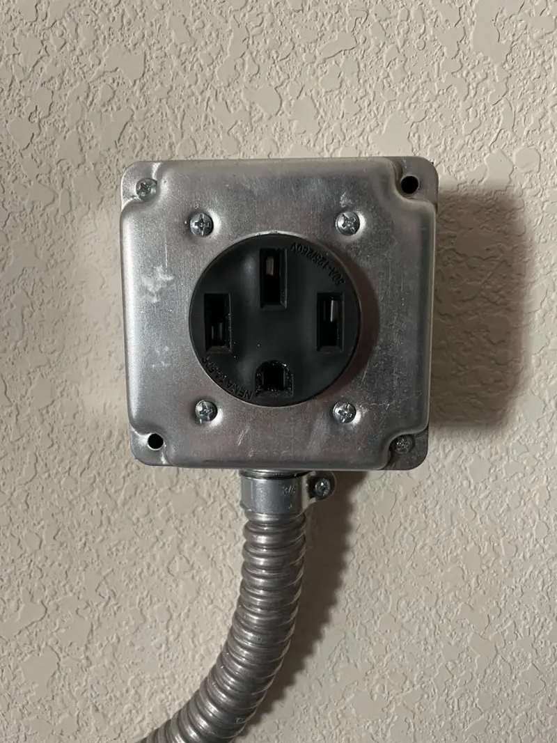 NEMA 14-50 outlet installed for Electrical Panel Upgrade in Vail